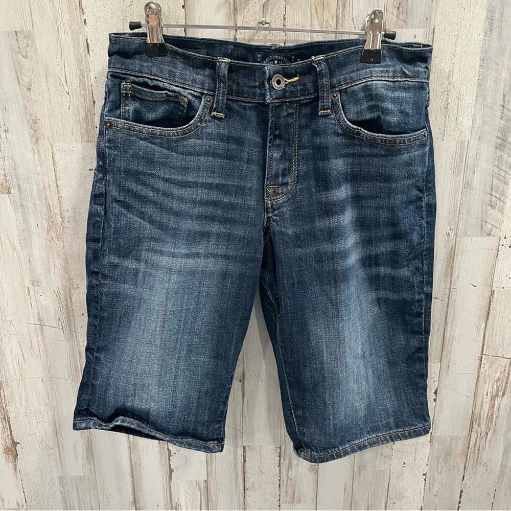 Lucky Brand The Bermuda Denim Shorts Womens 2 Dark Wash Modest